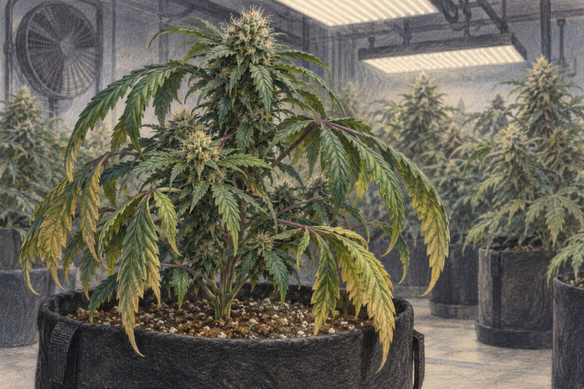 moderate drought stress indoor cannabis yield
