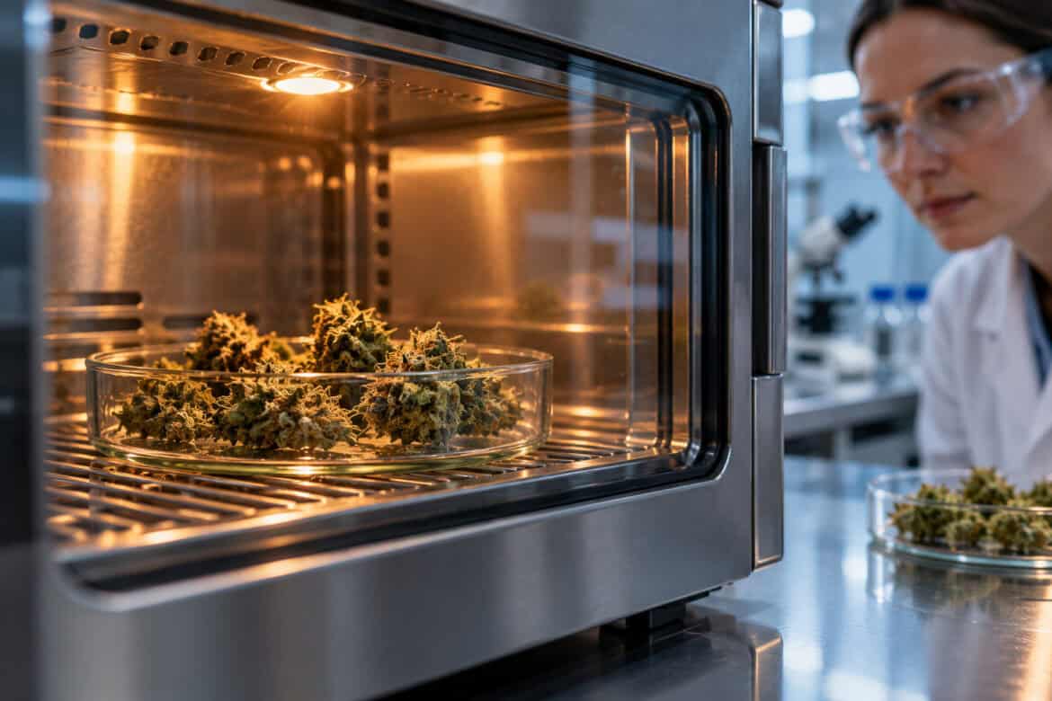 decarboxylation kinetics THC hemp flower